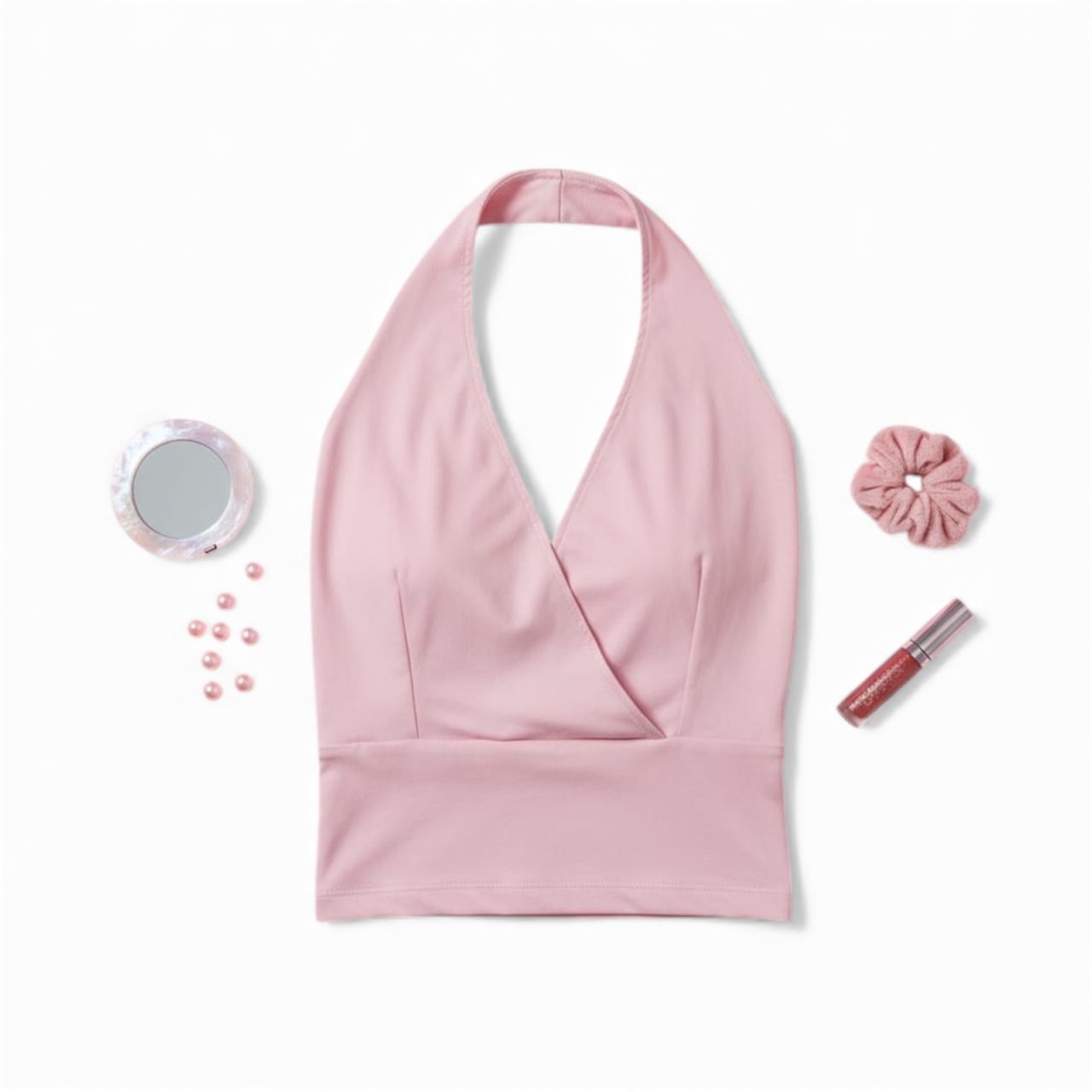 Halter Neck Backless Top